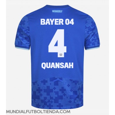 Camiseta Bayer Leverkusen Jarell Quansah #4 Tercera Equipación Replica 2025-26 mangas cortas Camiseta Bayer Leverkusen Jarell Quansah #4 Tercera Equipación Replica 2025-26 mangas cortas